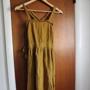 Zara Linen Midi Dress